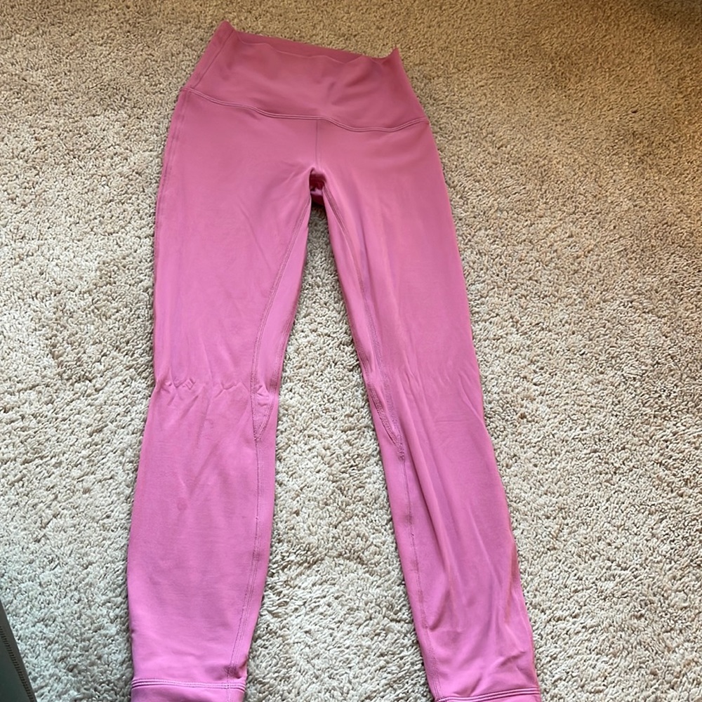 Lululemon leggings align pink blossom size 4